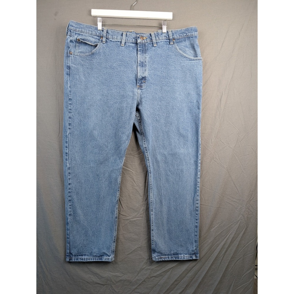 Wrangler Premium Quality Men Blue Straight Leg Denim Jeans‎ 46x30